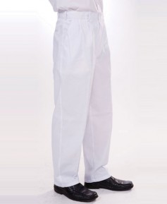 SP-1 남성 백색 밸트형 바지