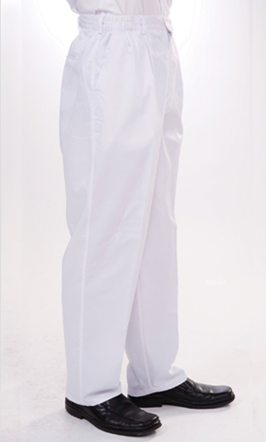 SP-2 남성 백색 허리밴드형 바지