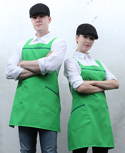 SSA-545 연두 녹색띠 앞치마