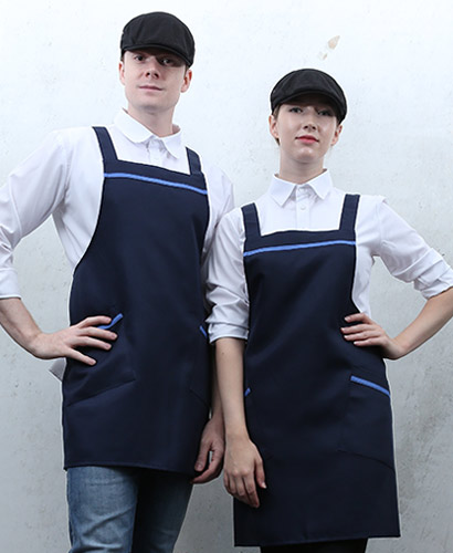 SSA-546 곤색 소라띠 앞치마