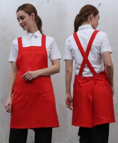 SSA-605 X형 적색 앞치마 엉덩이가림형