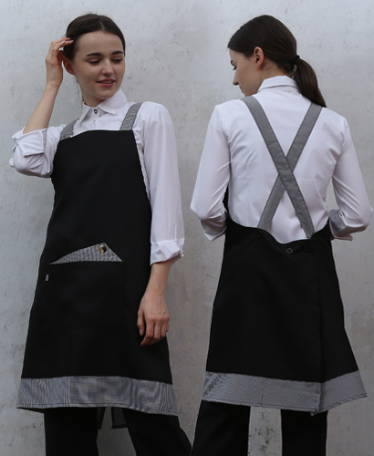 SSA-614 검정 X형 엉덩이가림 앞치마