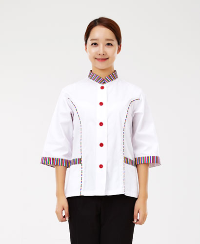 SHA-44 색동카라 위생복