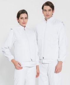 SW-101-1 화이트 방한조끼