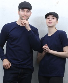 ▶T3-72 긴팔/반팔 무지 면 라운드티 ㅡㅡㅡ(곤색)