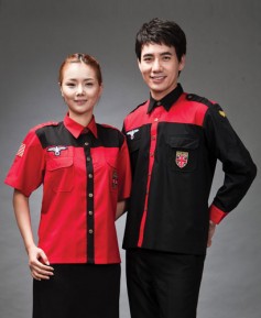 SWS-06 웨스턴 검정빨강배색(긴팔)