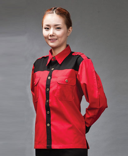 SWS-13 웨스턴 이중배색 긴팔(견장없슴)