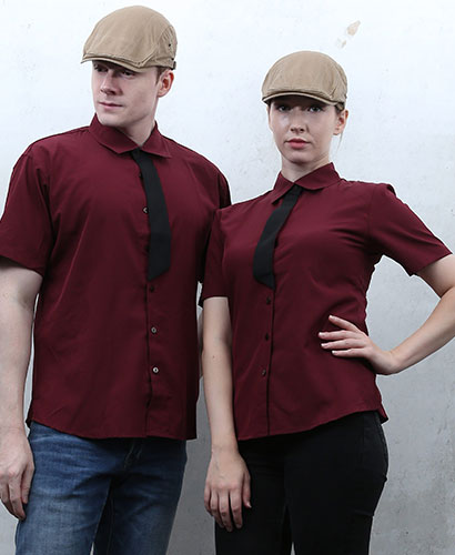 SY-360 NEW 반팔 자주 검넥타이 포인트 ㅡ(남여공용사이즈)