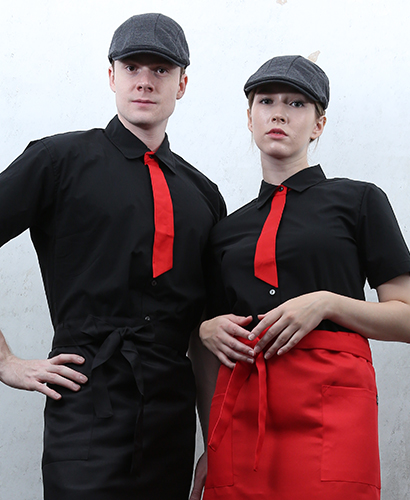 SY-361 NEW 반팔 검정 적넥타이 포인트ㅡㅡ(남여공용 사이즈)