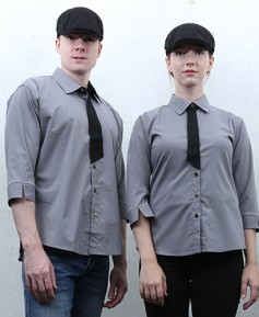 SY-365 NEW 칠부 회색 검넥타이 포인트  (남여공용)