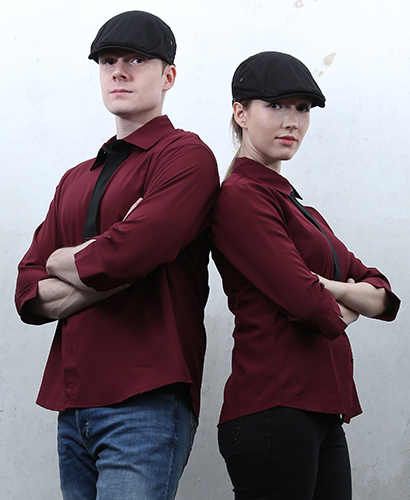 SY-366 NEW 칠부 자주 검넥타이 포인트ㅡㅡ(남여공용사이즈)