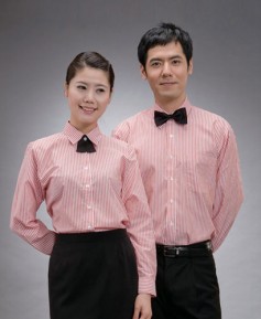 SY-55 긴팔 적색줄지 셔츠