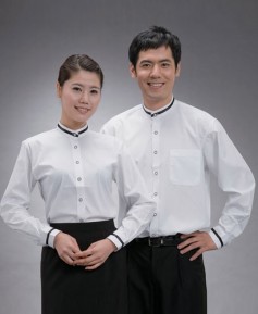 SY-66 긴팔 백색 차이나 검정띠