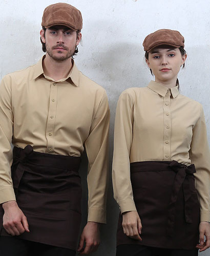 SY-697 베이지 긴팔셔츠ㅡㅡ(남여공용)