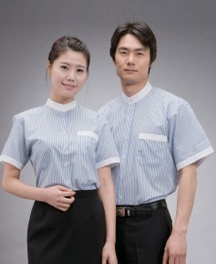 SY-82 반팔 소라줄지 백색차이나카라