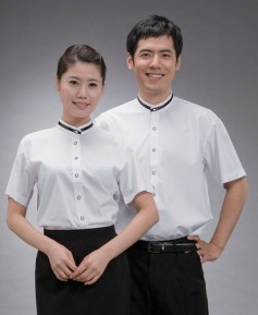 SY-86 반팔 백색 차이나검정띠