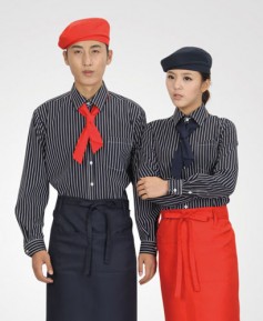 SY-806 곤색줄 셔츠 ㅡ긴팔