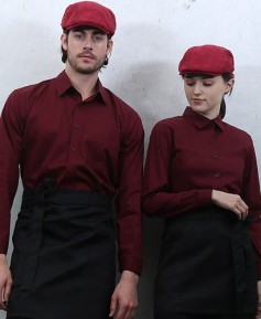 SY-909 와인 카페셔츠ㅡ긴팔