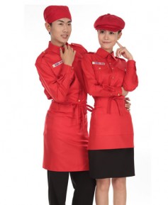 SY-502 적색 ((견장)) 긴팔 남방